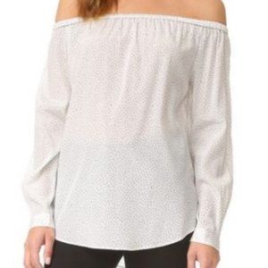 Rag & Bone Polka Dot Off-The-Shoulder Blouse